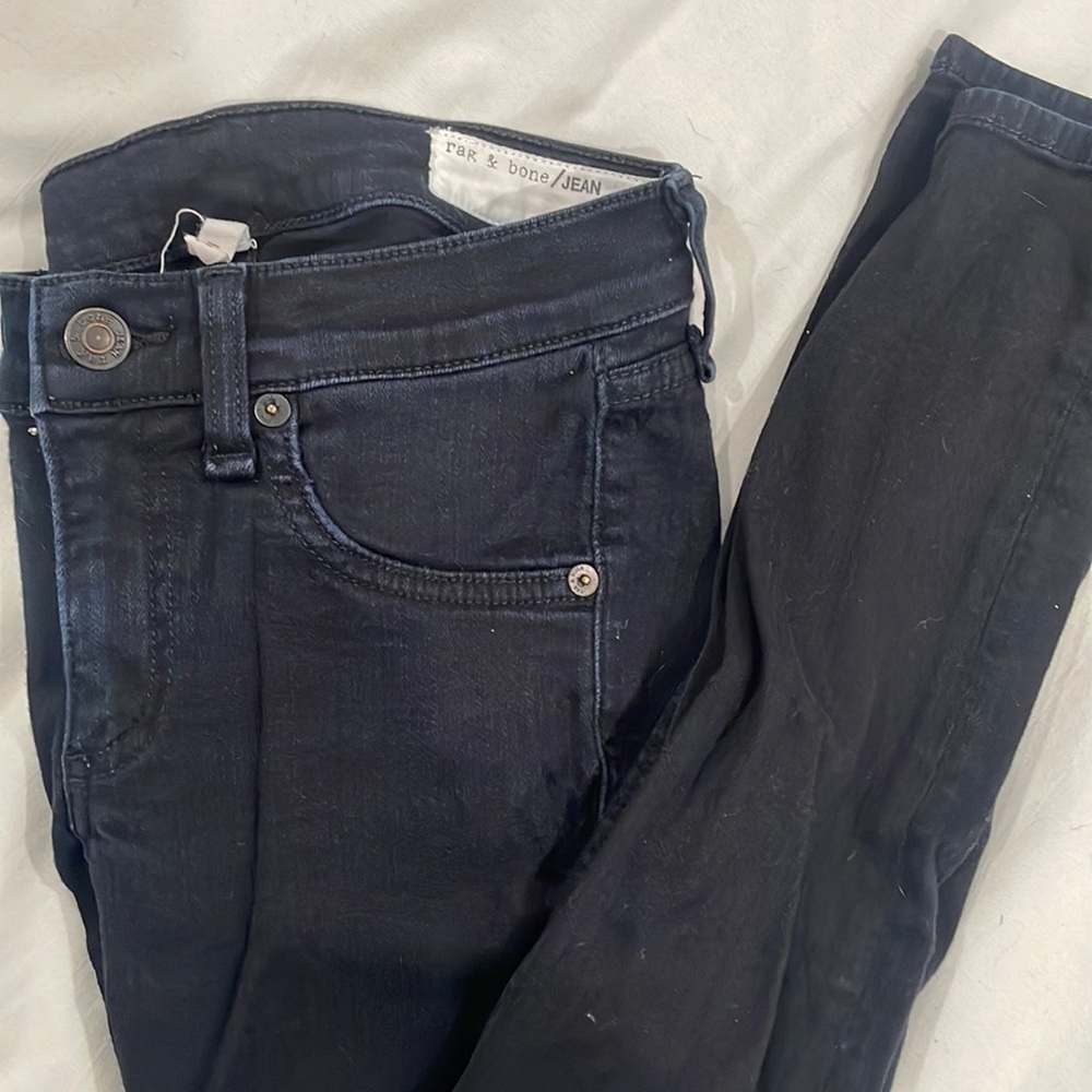 Rag and Bone dark capri denim skinny jeans size 24